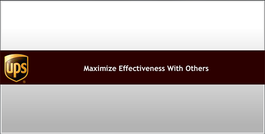 Course: Maximize Effectiveness with Others